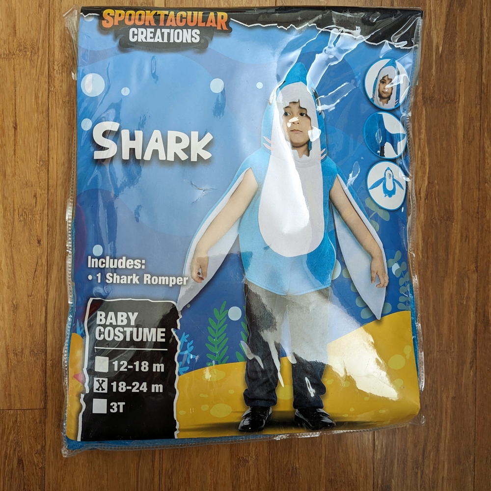 Brand new Blue Shark toddler Halloween Costume
